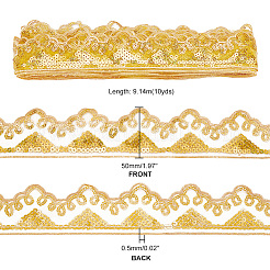 Rubans de dentelle de polyester de broderie&nbsp;OCOR-WH0060-51