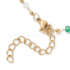 Armbänder aus Glasperlen-Gliederketten für Damen&nbsp;BJEW-JB12977