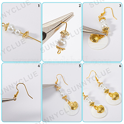 DIY-Set zur Herstellung von Ohrhängern aus natürlichen und synthetischen gemischten Edelsteinsplittern&nbsp;DIY-SC0024-34