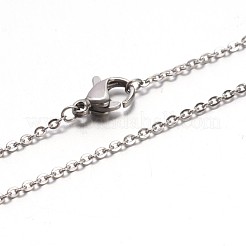 Collares de cadena de cable de acero inoxidable 304&nbsp;NJEW-E026-04-A