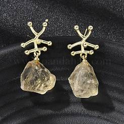 Ohrstecker aus Messingnuggets&nbsp;EJEW-D345-01G