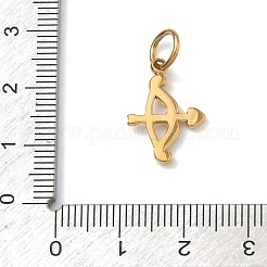 Anhänger aus 304 Edelstahl mit Mikropflaster und klaren Zirkonia&nbsp;STAS-Z189-01G-01