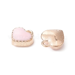 Charms del esmalte de la aleación del corazón&nbsp;ENAM-YW0002-85C