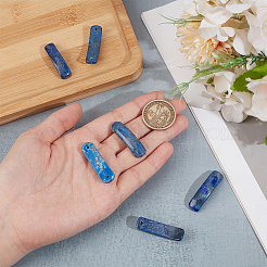 6 Stück natürliche Lapislazuli-Anschlussanhänger&nbsp;G-OC0005-91D