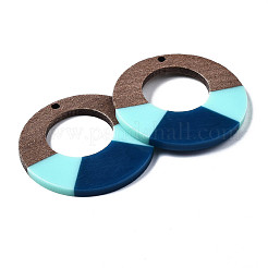 Colgantes de resina y madera de nogal&nbsp;RESI-S389-068A-A03