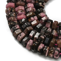 Abalorios naturales rhodonite hebras&nbsp;G-G317-A12-3x6mm