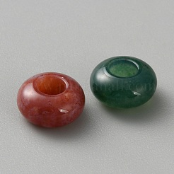 Naturelles agate indienne perles européennes&nbsp;G-WH0025-38B