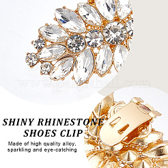 2 Stück Legierungs-Strass-Schuhdekorationen&nbsp;FIND-CP0002-21