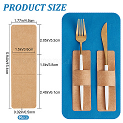 Rechteckige Lesezeichenhüllen aus Kraftpapier&nbsp;AJEW-WH0041-42