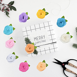 40 Stück 10 Farben Blumen-Vlies-Zubehör&nbsp;DIY-CY0001-73A