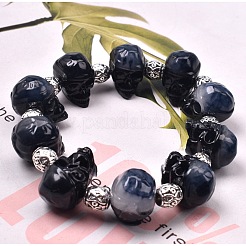 Schädelkopf Perlen Armband Silikonformen&nbsp;LS-DIY-L021-61