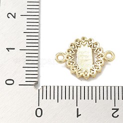 Connecteur en laiton plaqué micro pavé de zircones cubiques transparentes religion vierge marie&nbsp;KK-L224-094G-06