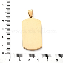 Ciondoli in acciaio inossidabile 304 con micro pavé di zirconi cubici&nbsp;STAS-U043-26G