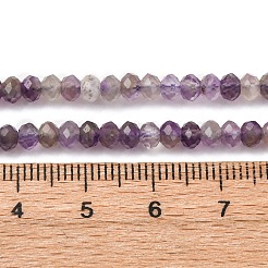 Facettierten natürlichen Amethyst Perlen Stränge&nbsp;G-RM241221-N2