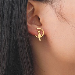 Ohrstecker aus 304 Edelstahl für Damen&nbsp;EJEW-F320-03G