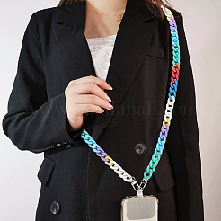 1 cinturino per cellulare con catena a maglie in acrilico&nbsp;HJEW-WR0001-10