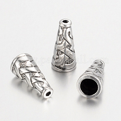 Tibetischen Stil Legierung Perle Kegel&nbsp;TIBEB-00821-AS-NR
