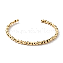 Bracelets manchettes en acier inoxydable 304 avec placage ionique (IP) pour femmes&nbsp;BJEW-Z078-07G