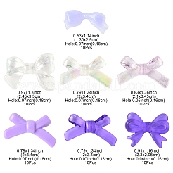 70 pièces 7 styles de perles acryliques opaques et transparentes&nbsp;MACR-FS0002-15
