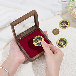 Caja magnética para guardar monedas conmemorativas&nbsp;CON-WH0095-196A
