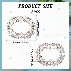 Decorazione di scarpe con strass di cristallo in lega&nbsp;ALRI-FG0001-03B