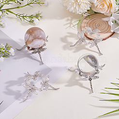 Libellen-Legierung Kristallkugelhalter&nbsp;DJEW-WH0103-009