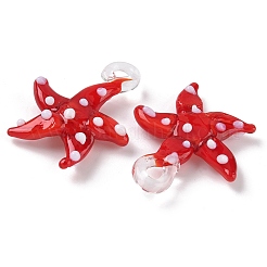 Colgantes artesanales de lampwork&nbsp;LAMP-A004-05N