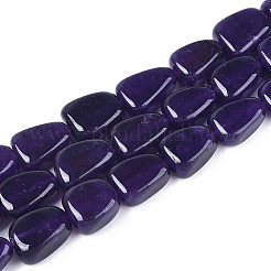 Chapelets de perles de jade blanche naturelle&nbsp;G-N354-02A-01