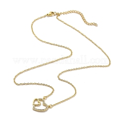 Collares colgantes de acero inoxidable 304&nbsp;NJEW-U002-11G-01