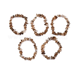 Stretch-Armbänder aus natürlichen Rutilquarz-Chip-Perlen für Frauen und Männer&nbsp;BJEW-L038-01A