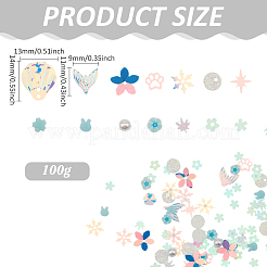 Paillettes pour ongles en plastique pour animaux de compagnie&nbsp;MRMJ-ME0001-08