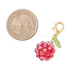 10 pz decorazioni pendenti in vetro a forma di frutta&nbsp;HJEW-MZ00339