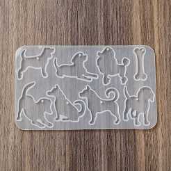 Silikonformen für DIY-Anhängersilhouette mit Hund&nbsp;SIL-F010-05