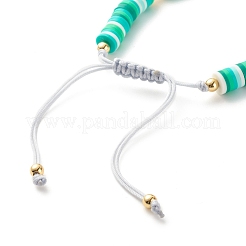 Handgefertigtes Armband aus geflochtenen Perlen aus Fimo&nbsp;BJEW-JB07407-02