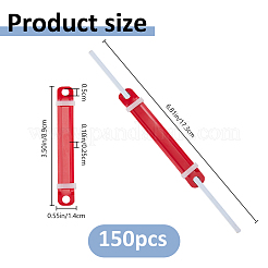 150 pz fermagli per documenti in plastica a 2 fori&nbsp;DIY-FH0010-71