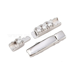 925 Bajonettverschluss aus Sterlingsilber mit Mikropavé und klaren Zirkonia&nbsp;STER-C016-01A-P