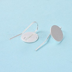 Ganci di orecchini in ottone&nbsp;KK-A093-S-NF