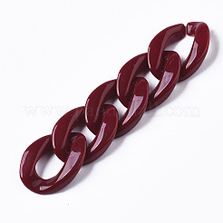 Opake Acryl Verknüpfung Ringe&nbsp;OACR-T011-88F