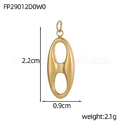 Anhänger aus Edelstahl 304&nbsp;STAS-OY006-41G