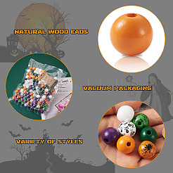 DIY-Kits zum Basteln von Halloween-Holzornamenten&nbsp;DIY-CD0001-42