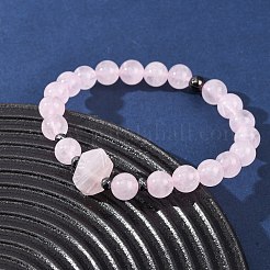 Bracelet extensible en perles de pierres précieuses naturelles mélangées pour femme&nbsp;BJEW-A145-01