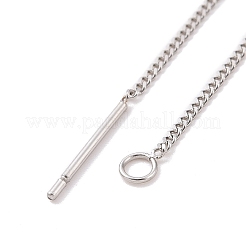 Boucle d'oreille à tige en acier inoxydable 304 anti-ternissement&nbsp;LS-STAS-E161-07P