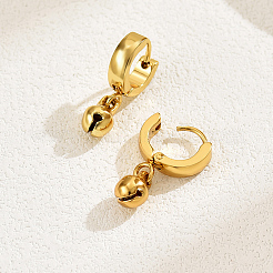 Elegantes y versátiles pendientes de aro de acero inoxidable 201&nbsp;WR7294