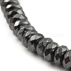 Bracelets de perles d'hématite synthétiques non magnétiques&nbsp;BJEW-E084-02A