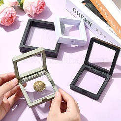 8 Stück 4 Stile quadratische transparente PE-Dünnschicht-Schmuckdisplaybox&nbsp;CON-YW0001-98