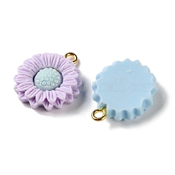 Pendentifs en résine opaque&nbsp;RESI-F065-01