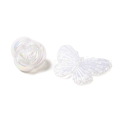 Perles acryliques placage irisé arc-en-ciel&nbsp;OACR-U006-01C