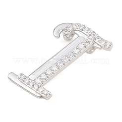 Pendentifs en laiton zircon cubique transparent&nbsp;CU-CBA8481-01P-I