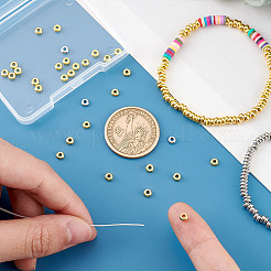 200pcs perles d'espacement en laiton 2 couleurs&nbsp;KK-PH0006-56A