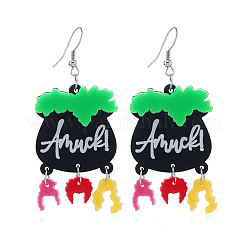 Halloween Topf Acryl Ohrringe&nbsp;FS-WG39DC9-01